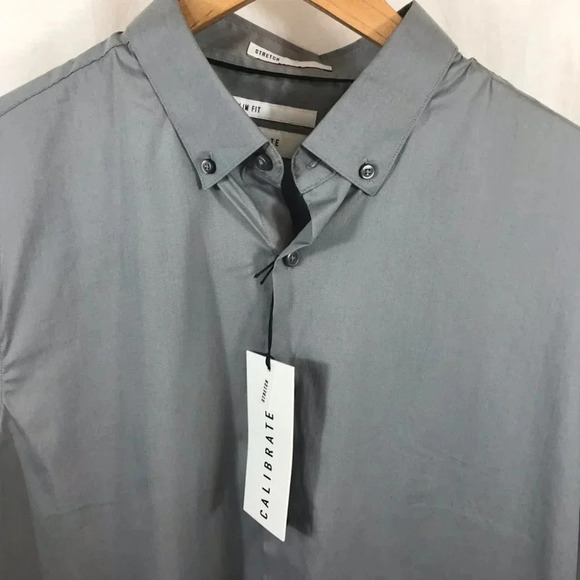 Calibrate Slim Fit Stretch Button Down Shirt - Picture 8 of 8
